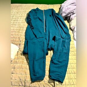 Womens Teal blue/green fenty pj jumpsuit